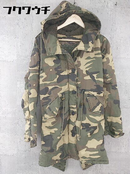 # MOUSSY Moussy with cotton camouflage camouflage long sleeve military jacket size 2 khaki beige group lady's 
