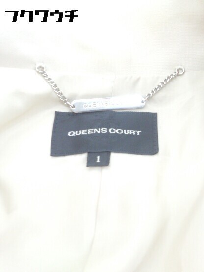 ◇ ◎ QUEENS COURT クイーンズコート 長袖 トレンチ コート サイズ1 ベージュ レディース_画像4