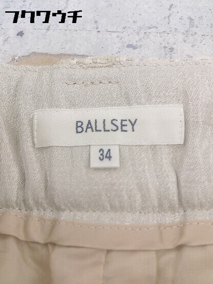 ◇ BALLSEY ボールジィ TOMORROWLAND ショート パンツ サイズ34 ベージュ レディース_画像4