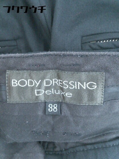 ◇ BODY DRESSING Deluxe ボディードレッシングデラックス 裾ベルト アンクルパンツ サイズ38 ブラック レディース_画像4