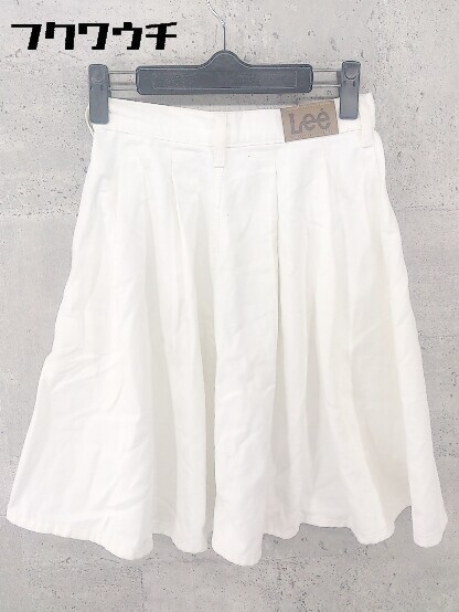 ◇ Lee リー 膝丈 プリーツ スカート サイズXS ホワイト レディース_画像3