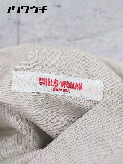 * * CHILD WOMAN Child Woman талия ремень есть 7 минут рукав колени длина рубашка One-piece размер F бежевый женский 