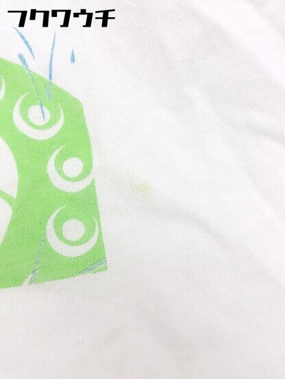 ◇ agnes b アニエスベー プリント 半袖 Tシャツ カットソー サイズ2 ホワイト レディース_画像6