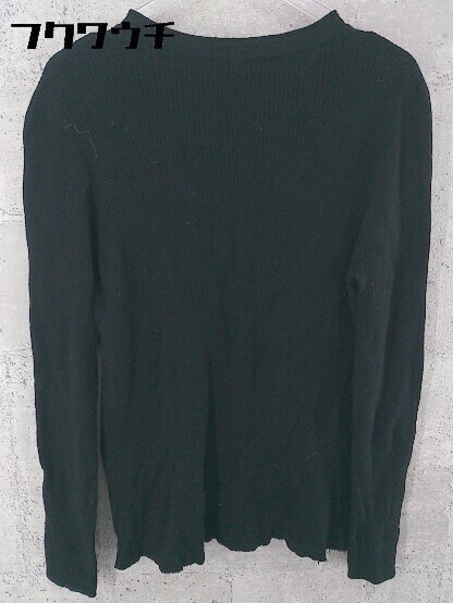 ◇ BLACKBARRETT by NEIL BARRETT ブラックバレット Vネック ウール 長袖 ニット セーター サイズ3 ブラック レディース_画像3