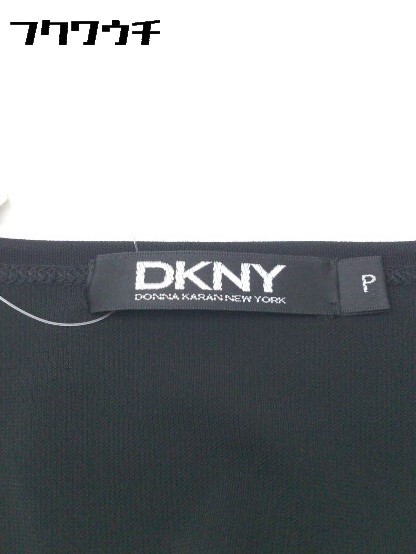 ◇ DKNY ダナキャランニューヨーク ノースリーブ 膝下丈 ワンピース サイズP ブラック レディース_画像4