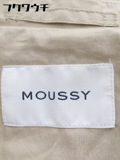 ■ ◎ MOUSSY マウジー ベルト付 長袖 トレンチ コート サイズ1 ベージュ レディース_画像4