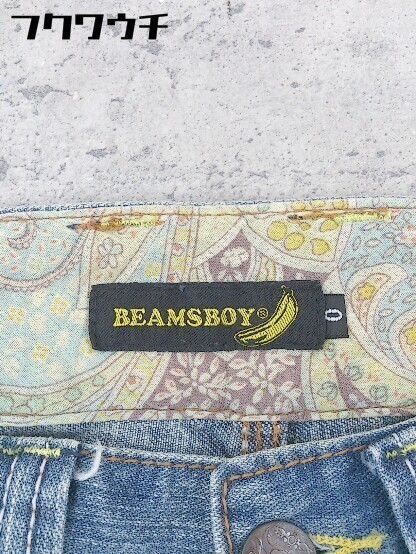 ◇ BEAMS BOY ビームスボーイ デニム ハーフ ショート パンツ サイズ0 インディゴ レディース_画像4