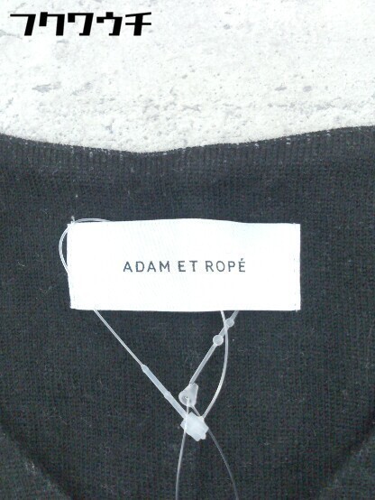 ◇ Adam et Rope’ アダム エ ロペ 長袖 膝下丈 ワンピース サイズF ブラック レディース_画像4