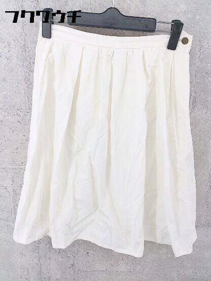 * * SHIPS Ships knees height flair skirt size 38 ivory lady's 