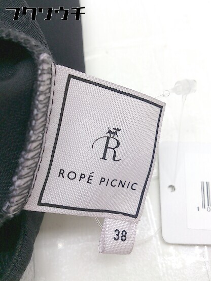 ◇ ROPE PICNIC ロペピクニック ノースリーブ 膝丈 キャミソール ワンピース サイズ38 ブラック レディース_画像4
