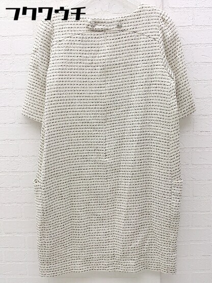 * ROPE Rope tweed short sleeves Mini One-piece size 38 ivory series lady's 