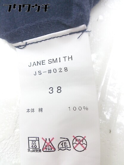 ◇ JANE SMITH ジェーンスミス 半袖 Tシャツ カットソー サイズ38 ネイビー レディース_画像6