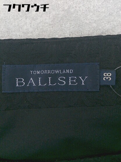 ◇ BALLSEY ボールジィ TOMORROWLAND トゥモローランド 膝丈 スカート サイズ38 ブラック レディース_画像4