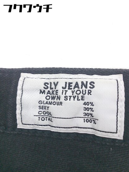 ◇ SLY スライ ストレッチ デニム ジーンズ パンツ サイズ27 ブラック レディース_画像6
