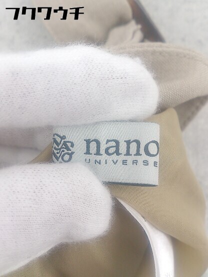 ◇ nano universe ナノ ユニバース ロング フレア スカート サイズF ベージュ レディースの画像4