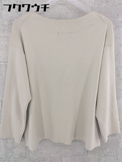 ◇ green label relaxing UNITED ARROWS スリット 長袖 カットソー ベージュ レディース_画像3