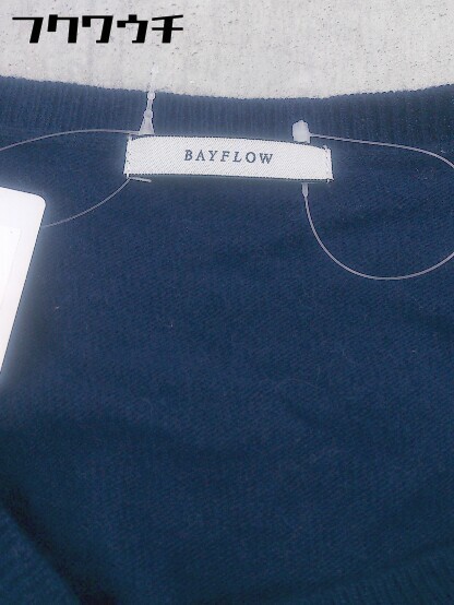 ◇ BAYFLOW ベイフロー 長袖 ニット セーター サイズ2 ブルー レディース_画像4