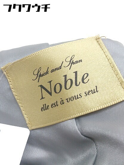 ■ Spick & Span Noble スピック&スパンノーブル スタンドカラー 長袖 コート サイズ36 グレー レディース_画像4