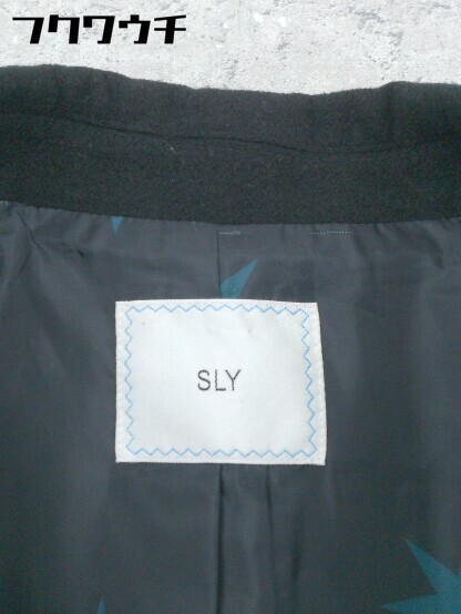 ■ SLY スライ 長袖 コート サイズ2 ブラック レディース_画像4