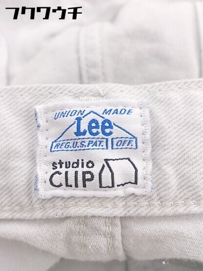 ◇ Lee リー studio CLIP スタディオクリップ コラボ デニム ジーンズ パンツ サイズM ライトグレー レディース_画像5