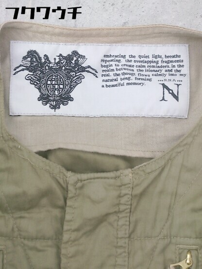 * RNAa-ruene- thin no color jacket blouson size M khaki series lady's 