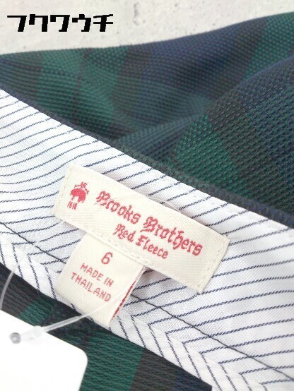 ◇ Brooks Brothers ブルックス ブラザーズ チェック ショート パンツ サイズUSA6 UK12 IT42 ネイビー グリーン レディース_画像4