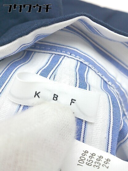 ◇ KBF ケービーエフ URBAN RESEARCH 膝丈 フレア スカート サイズF ネイビー レディース_画像5