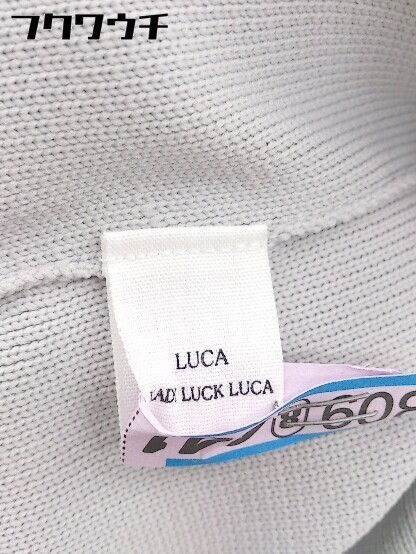 ◇ LUCA/LADY LUCK LUCA ルカ レディラックルカ 膝下丈 フレア ニット スカート グレー レディース_画像4