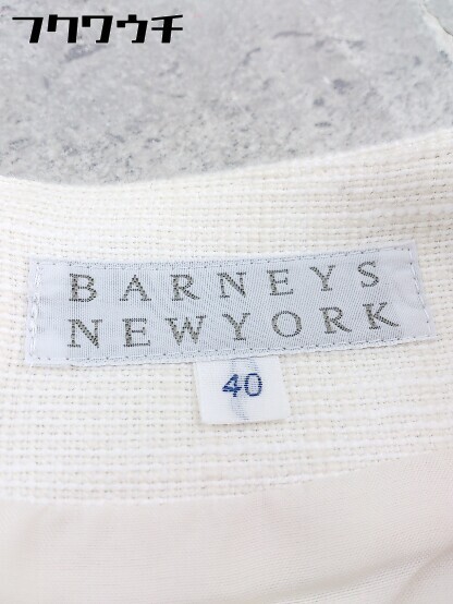 ◇ BARNEYS NEW YORK バーニーズ ニューヨーク 膝丈 台形 スカート サイズ40 アイボリー レディース_画像4