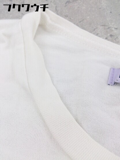 ◇ PUNYUS プニュズ ロゴ プリント 半袖 Tシャツ カットソー サイズ4 ホワイト マルチ レディース_画像6