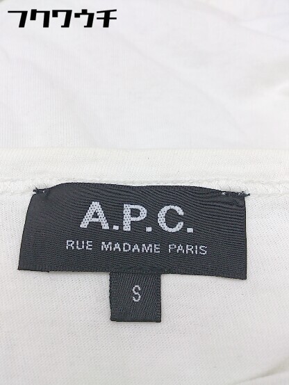 * A.P.C. A.P.C. print short sleeves T-shirt cut and sewn size S white lady's 