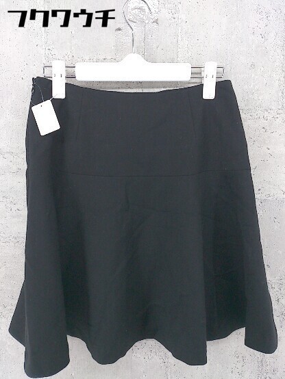 ◇ FRAMeWORK フレームワーク サイドジップ ミニ フレア スカート サイズ36 ブラック レディース_画像3