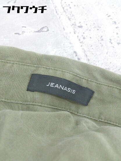 * JEANASIS Jeanasis long sleeve long shirt One-piece size F khaki lady's 