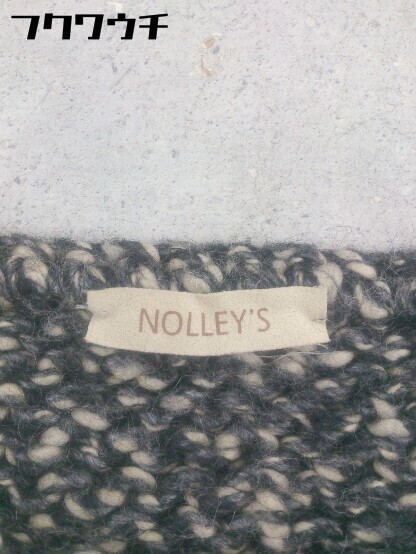 ◇ NOLLEY'S ノーリーズ ウール ニット 長袖 セーター サイズ38 ブラック系 レディース_画像4