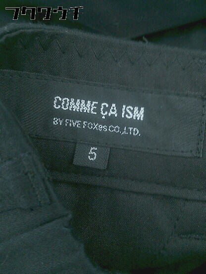 ◇ ●美品● ◎ COMME CA ISM コムサイズム タグ付き パンツ サイズ5 ブラック レディース_画像4