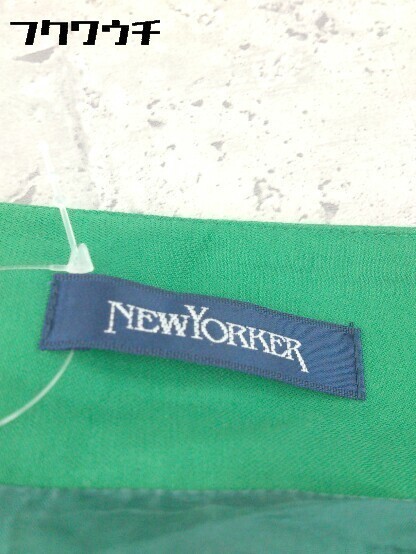 ◇ NEWYORKER ニューヨーカー 膝下丈 スカート サイズ67-93 グリーン レディース_画像4