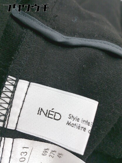 * INED Ined waist rubber pants size 7 black lady's 