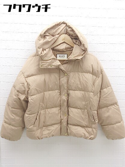 # ROPE\' Rope Zip up down jacket size 36 beige lady's 