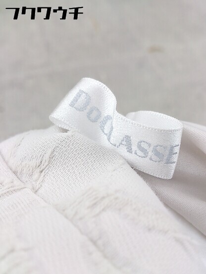◇ DoCLASSE ドゥクラッセ 総柄 膝下丈 スカート サイズ9 ライトグレー系 レディース_画像4