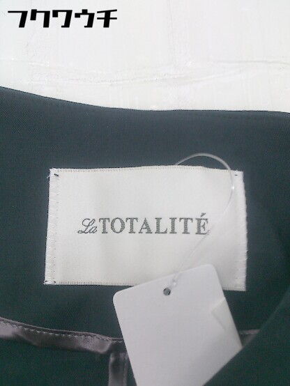 * La TOTALITE La Totalite длинный рукав Zip выше жакет темно-синий серия женский 