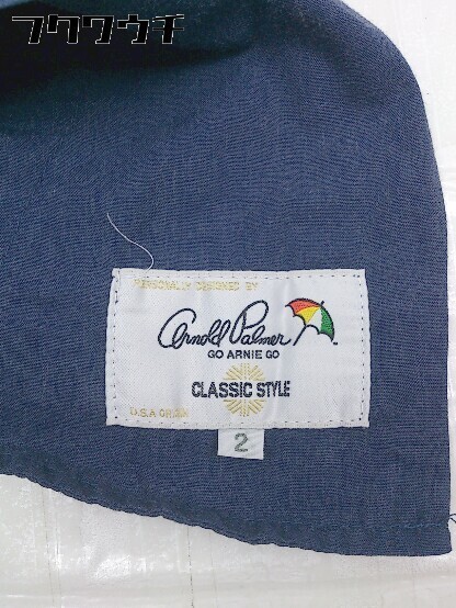 ◇ Arnold Palmer アーノルドパーマー ストライプ柄 パンツ ブルー系 レディース_画像4