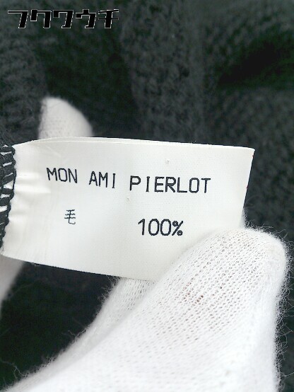 ◇ MON AMI PIERLOT DESIGN CLAUDIE PIERLOT ウール ニット 長袖 セーター ブラック レディース_画像6