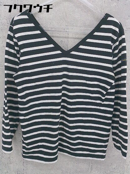 * Le Minor Le Minor border France made long sleeve cut and sewn size 1 black white lady's 