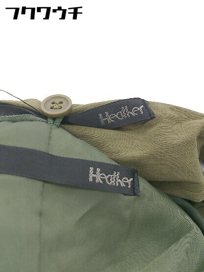 ■ ◎Heather ヘザー 2WAY ライナー 長袖 マウンテンパーカー サイズM カーキ レディース_画像4