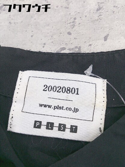 ◇ PLST プラステ バックジップ 半袖 膝丈 ワンピース サイズ2 ブラック レディース_画像4