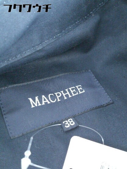 ■ MACPHEE マカフィー トゥモローランド 長袖 コート サイズ38 ネイビー レディース_画像4