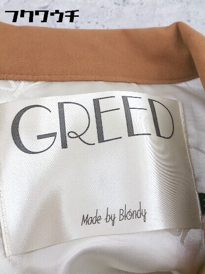 ◇ GREED グリード BLONDY ジップアップ 長袖 ジャケット サイズM ブラウン レディース_画像4