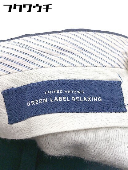 ◇ green label relaxing グリーンレーベル UNITED ARROWS ロールアップ スラックス パンツ サイズ76 ネイビー レディース_画像4