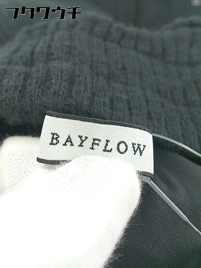 ◇ BAYFLOW ベイフロー ニット フレア ワイド パンツ サイズ2 ブラック レディース_画像6