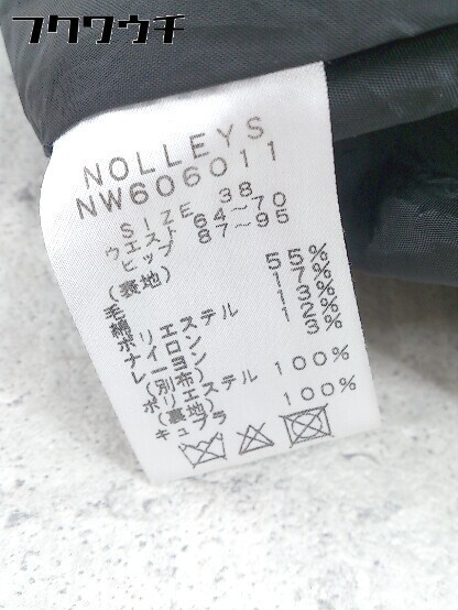 ◇ NOLLEY'S ノーリーズ 膝丈 タイト スカート サイズ38 ブラック ホワイト レディース_画像5